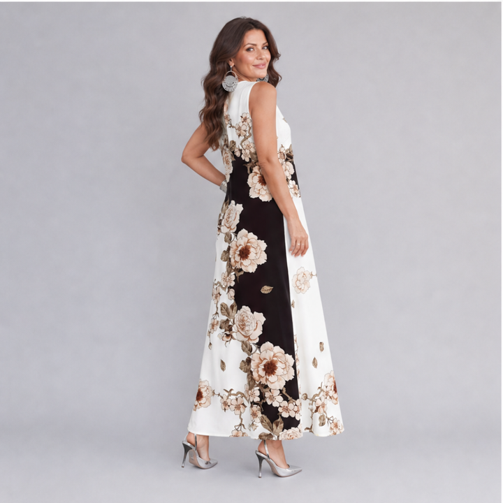 Florenza | Sleeveless Floral Print Maxi Dress